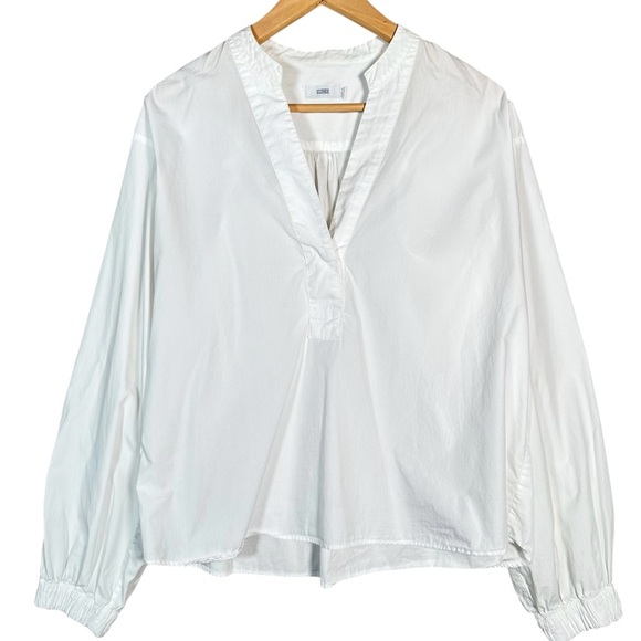 CLOSED Monochrome V-Neck Poplin Blouse - Picture 9 of 9